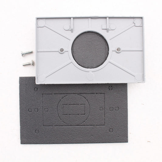 Leviton 4925-2 Gray Weather Resistant Outdoor Receptacle Outlet Wall Plate Cover