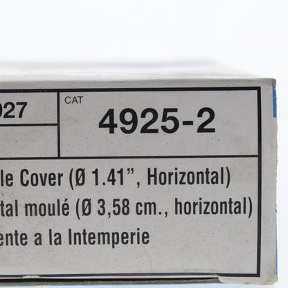 Leviton 4925-2-027 Gray 1-Gang 1.406in. Outlet Die-Cast Zinc Wallplate Cover