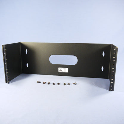 Leviton Hinged Wall-Mount Patch Panel Bracket 4-Position 7"x6"x19" 4U 49251-W64