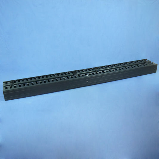 Leviton 49266-VFR Black 83" High-Slotted Vertical Cable Channel Management Duct