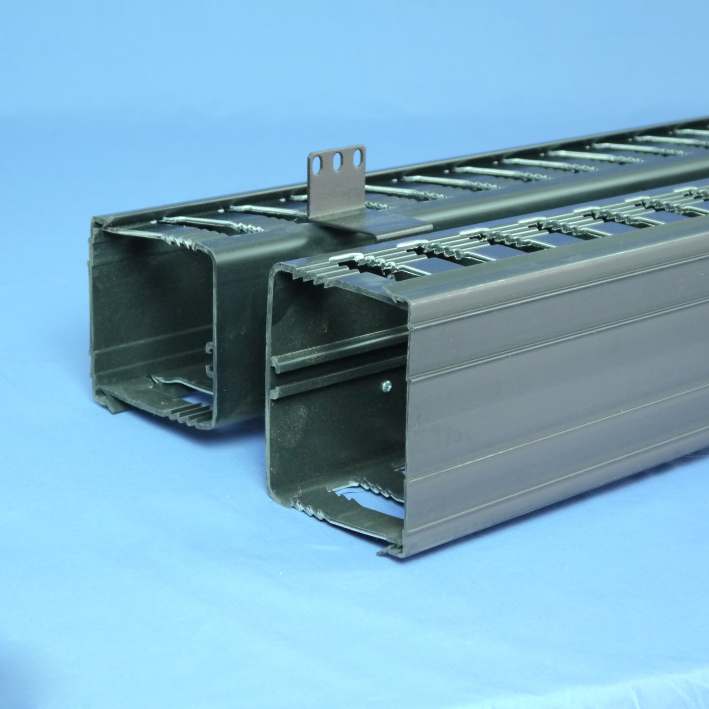 Leviton 49266-VFR Black 83" High-Slotted Vertical Cable Channel Management Duct