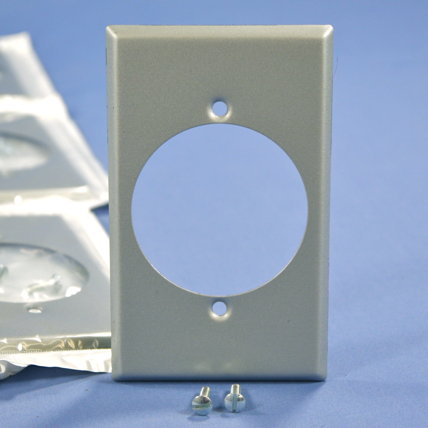 Leviton 4927 Metal Steel 1-Gang Power Outlet 2.15" Hole Wallplate Covers 15-pack