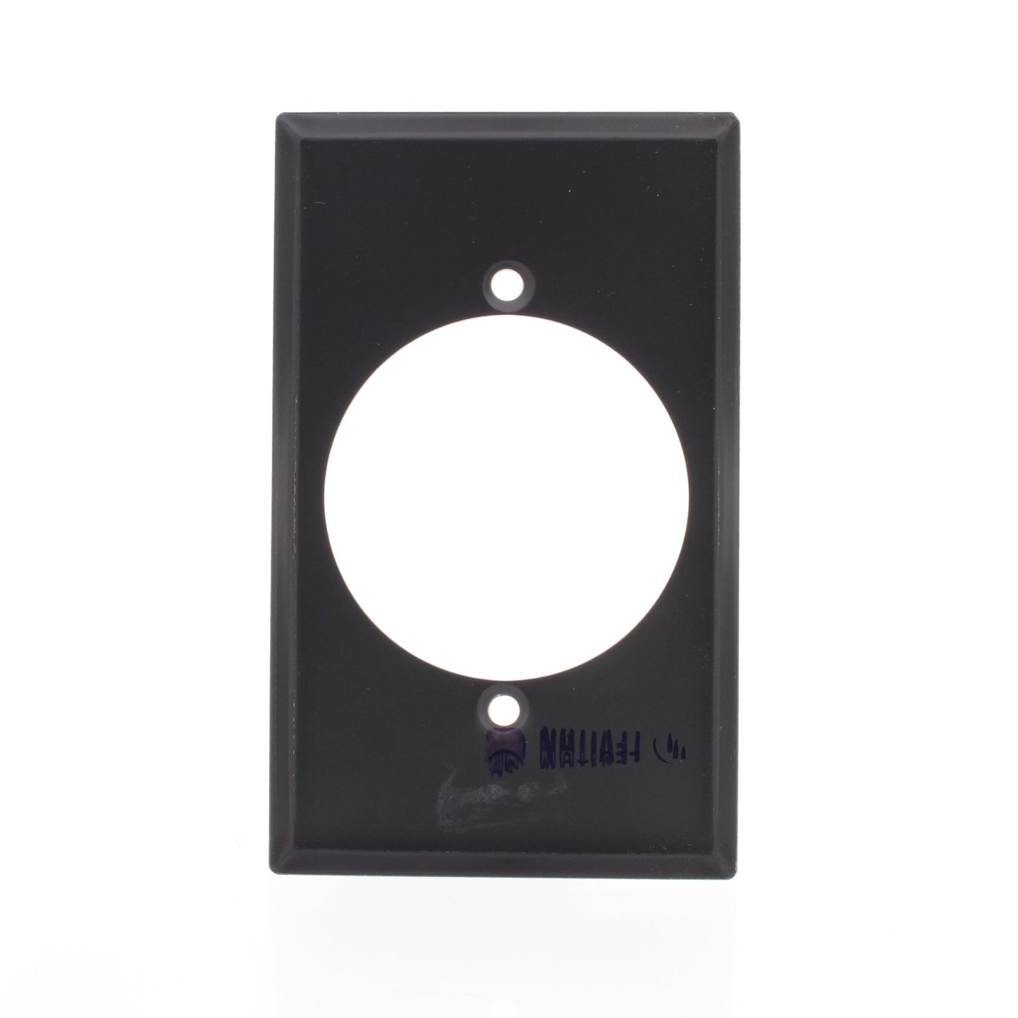 Leviton 4927 Gray 1-Gang Power Outlet 2.15" Steel with Aluminum Finish Wallplate