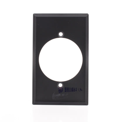 Leviton 4927 Gray 1-Gang Power Outlet 2.15" Steel with Aluminum Finish Wallplate