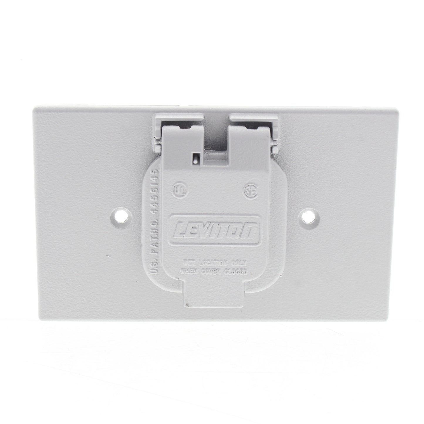 Leviton 4952-2 Gray Outdoor 1.6" Locking Receptacle Weatherproof Outlet Cover