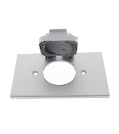Leviton 4952-2 Gray Outdoor 1.6" Locking Receptacle Weatherproof Outlet Cover