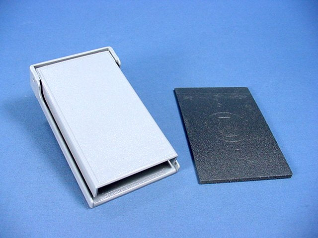 Leviton 4979-GY Weather Resistant Single Receptacle Outlet Cover Plate 1.406"