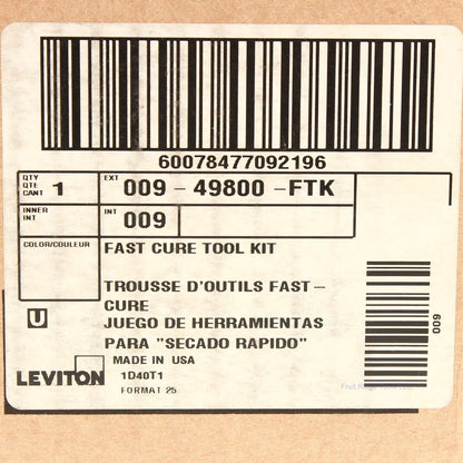 Leviton 49800-FTK Fast Cure Fiber Optic Microscope Tool Kit Pliers Crimps Cutter