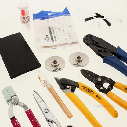 Leviton 49800-FTK Fast Cure Fiber Optic Microscope Tool Kit Pliers Crimps Cutter
