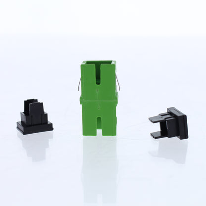 Leviton 49884-VAS Green SC/APC Fiber Optic Adapter Coupler Simplex Terminal