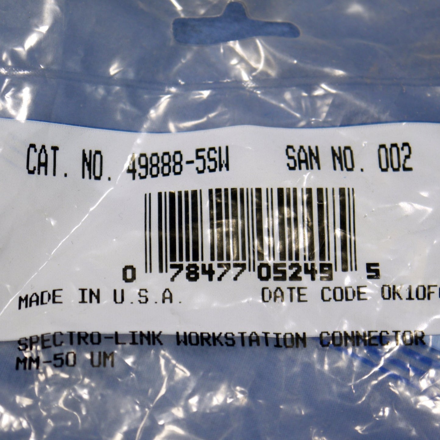 Leviton MT-RJ Fiber Optic Jack Connector MOS Spectro-Link Workstation 49888-5SW