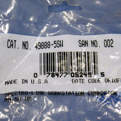 Leviton MT-RJ Fiber Optic Jack Connector MOS Spectro-Link Workstation 49888-5SW