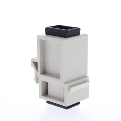 Leviton 49889-KMA Almond Spectro-Link Keystone Fiber Optic Jack Adapter Multimod