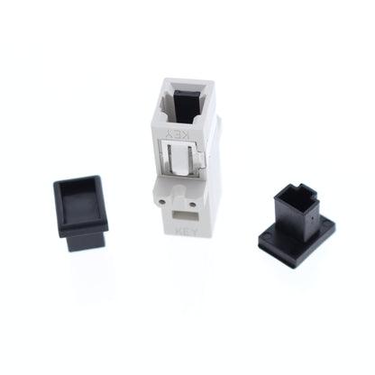 Leviton 49889-MAD Beige Fiber Optic MT-RJ Adapter Keyed Connector Jack
