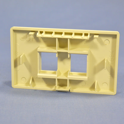 Leviton Ivory Quickport 2-Port Wallplate Data Faceplate Herman Miller 49900-HI2