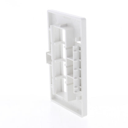 Leviton 49910-HW4 White 4-Port Quickport Jack Cubicle Modular Furniture Cover