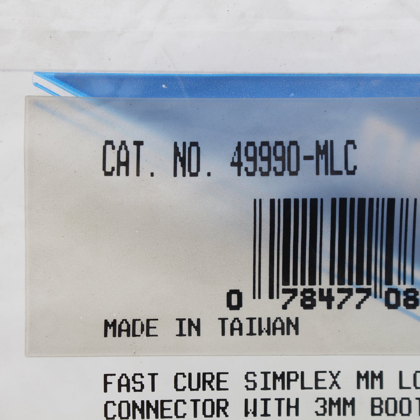 Leviton 49990-MLC Fast Cure Simplex MM LC Connector With 3MM Boot