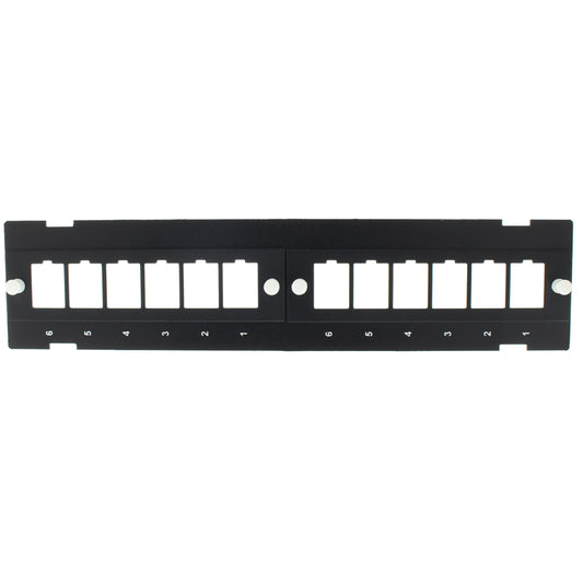 Leviton Quickport 12-Port Open Patch Block Face 49Q89-12J