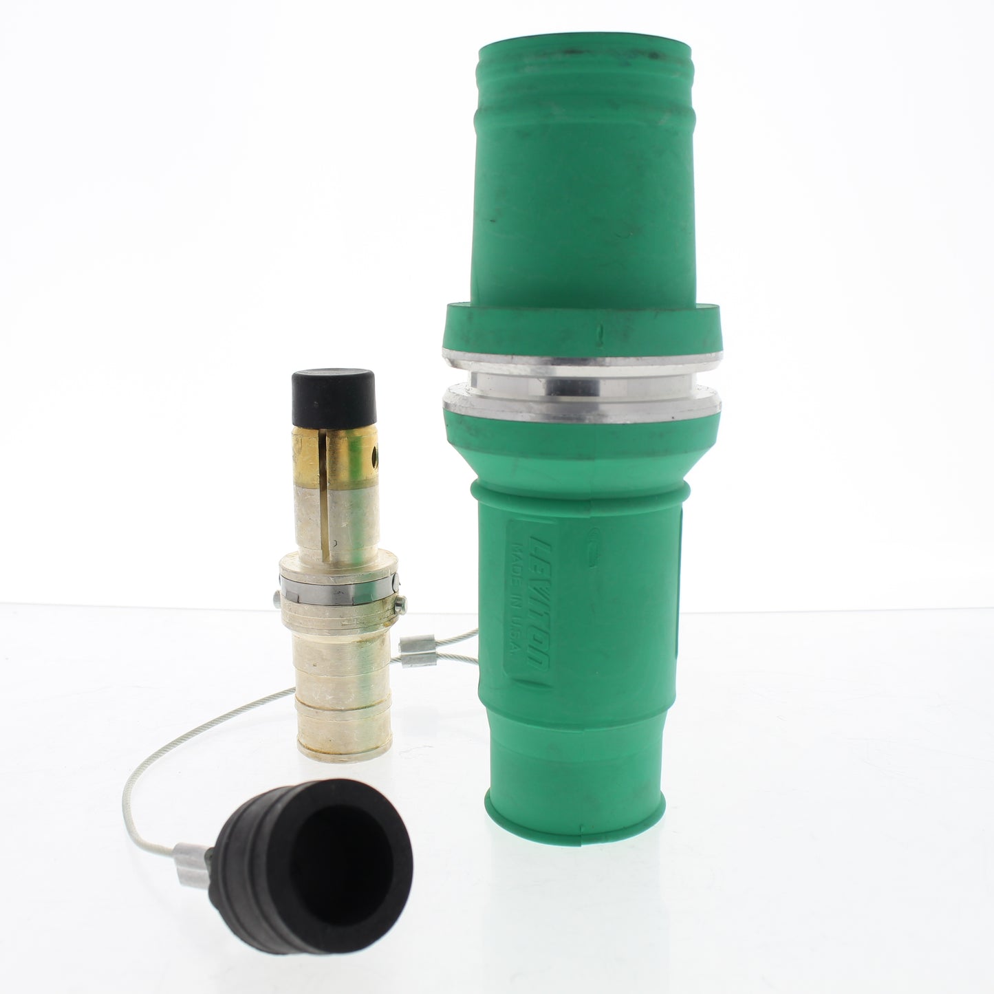 Leviton Green Rhino-Hide 49-Series Single Pole Complete Male Plug 1000V 1135A