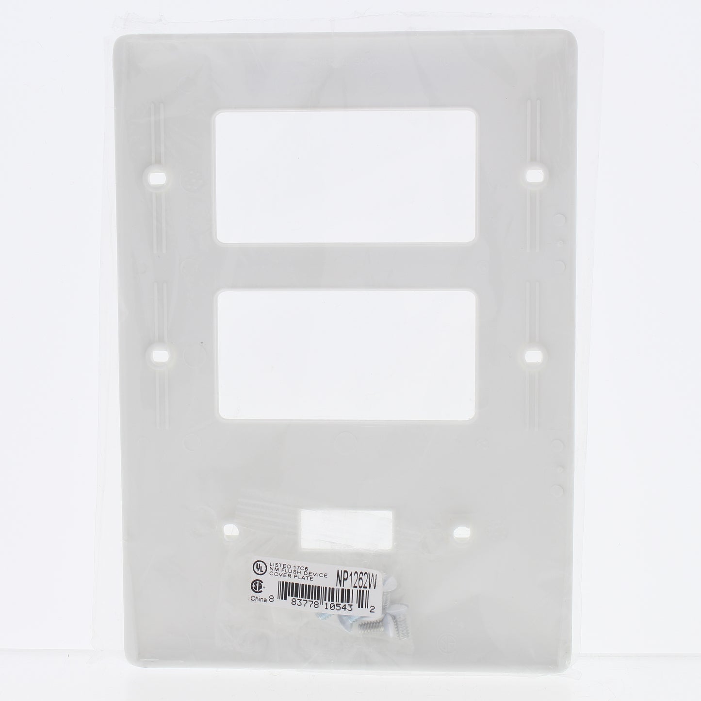 Hubbell White 3-Gang Unbreakable 1-Toggle 2-Decorator Rocker Wall Plate Cover