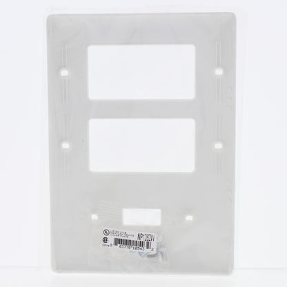Hubbell White 3-Gang Unbreakable 1-Toggle 2-Decorator Rocker Wall Plate Cover