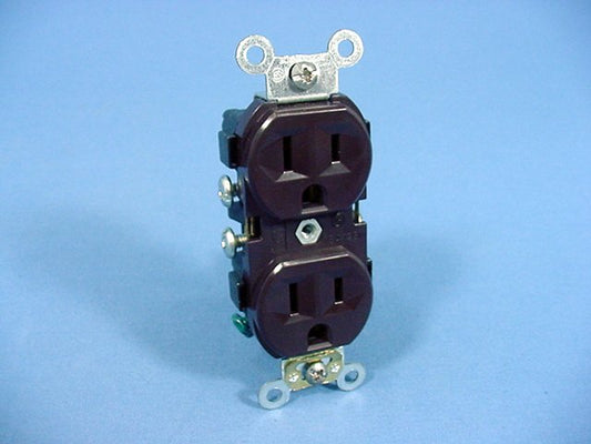 Leviton Brown Commercial Straight Blade Receptacle Outlet 5-15R 15A 5014-SP