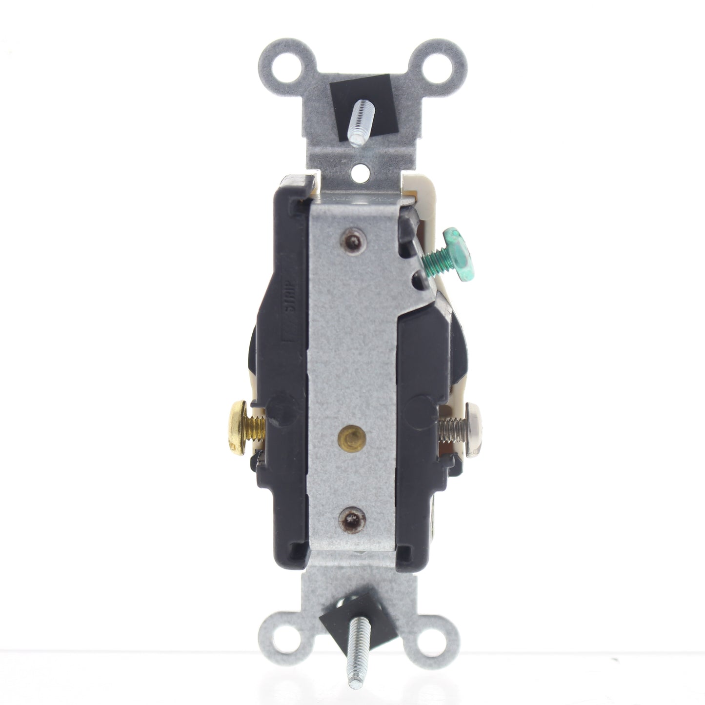 Leviton Scratched Almond Commercial Single Outlet Receptacle 5-15R 15A 5015-A