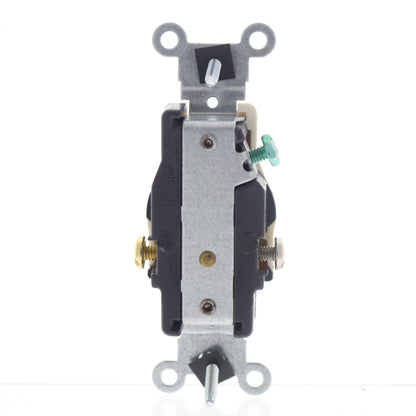 Leviton Scratched Almond Commercial Single Outlet Receptacle 5-15R 15A 5015-A