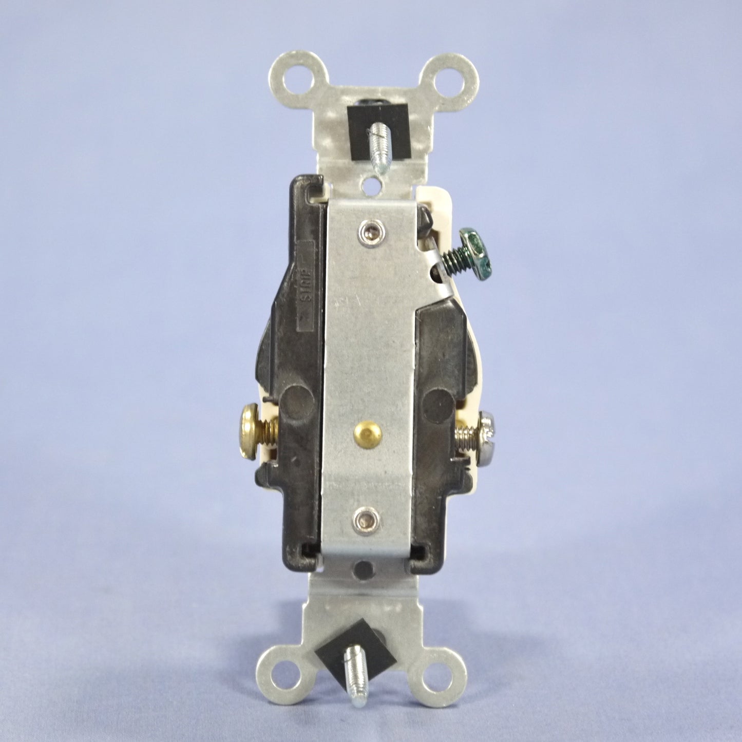 Leviton Light Almond Commercial Single Outlet Receptacle 5-15R 15A Bulk 5015-T