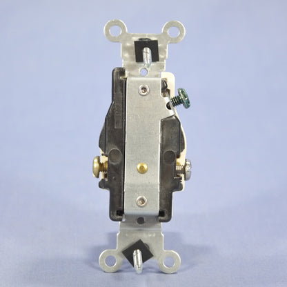 Leviton Light Almond Commercial Single Outlet Receptacle 5-15R 15A Bulk 5015-T