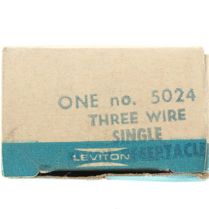 Leviton 5024 Brown Straight Blade Outlet Receptacle 3-Wire 10A 250V 15A 125V