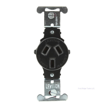 Leviton 5024 Brown Straight Blade Outlet Receptacle 3-Wire 10A 250V 15A 125V