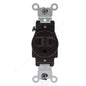 Leviton 5088 Brown Straight Blade Commercial Grade Grounding Receptacle 15A 125V