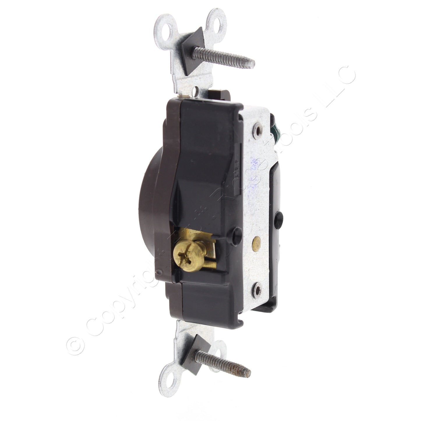 Leviton 5088 Brown Straight Blade Commercial Grade Grounding Receptacle 15A 125V