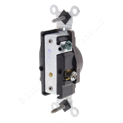 Leviton 5088 Brown Straight Blade Commercial Grade Grounding Receptacle 15A 125V