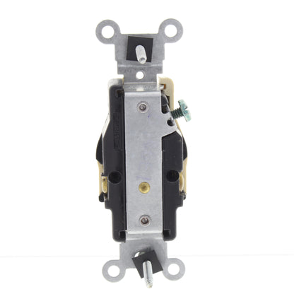 Leviton Ivory Straight Blade Single Outlet Receptacle Nema 6-15R 15A Bulk 5089-I