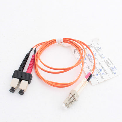 1M Fiber Optic Uplink Multi-Mode Duplex Patch Cable Cord SC LC 50mic 50DCL-M01
