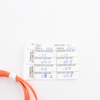 1M Fiber Optic Uplink Multi-Mode Duplex Patch Cable Cord SC LC 50mic 50DCL-M01