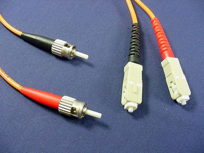 5M Fiber Optic Uplink Multi-Mode Duplex Patch Cable Cord MM ST SC 50 50DCT-M05