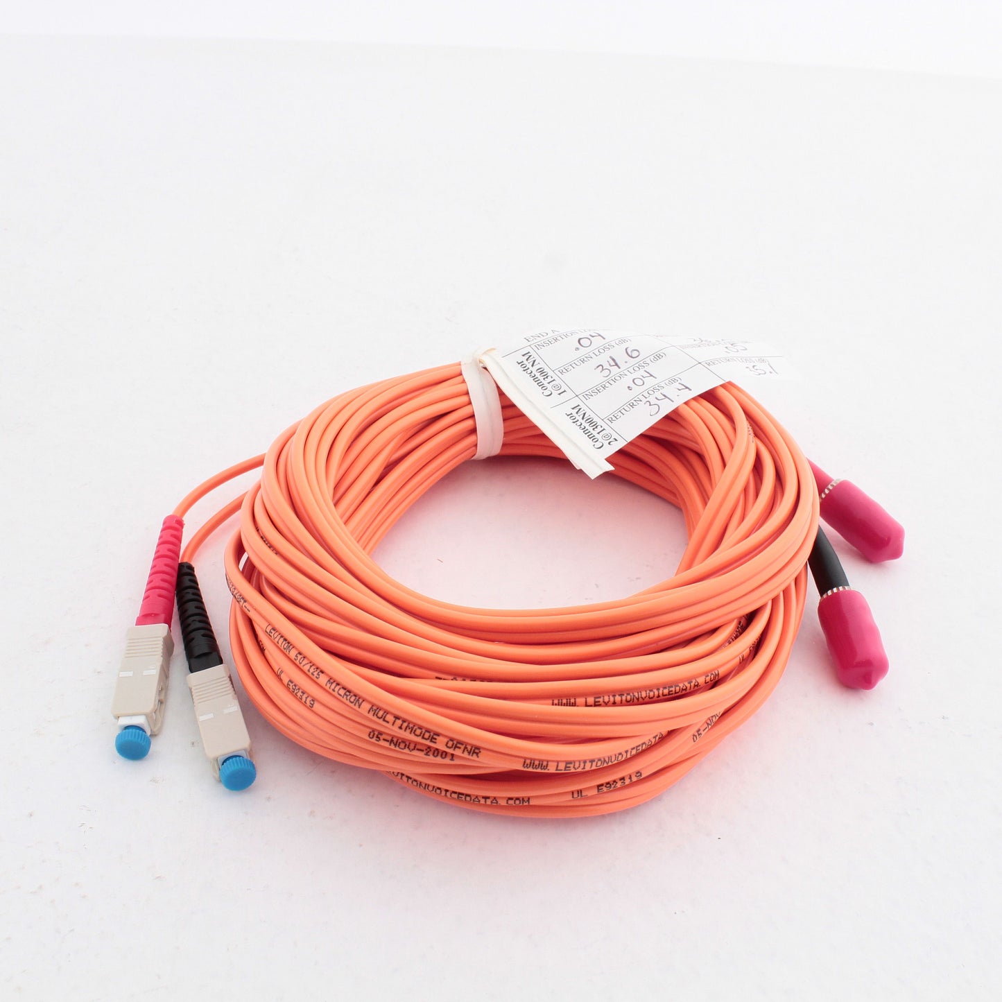 10M Fiber Optic Uplink Multi-Mode Duplex Patch Cable Cord MM ST SC 50 50DCT-M10