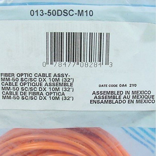 10M Fiber Optic Uplink Multi-Mode Duplex Patch Cable Cord SC SC 50mic 50DSC-M10