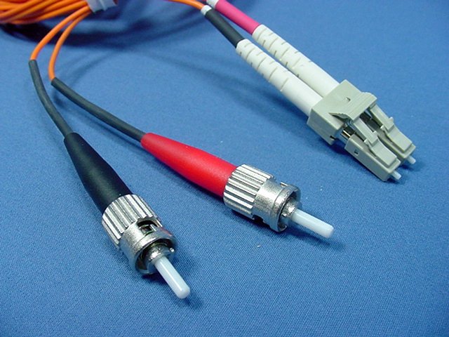 3M Fiber Optic Uplink Multi-Mode Duplex Patch Cable Cord ST LC 50mic 50DTL-M03