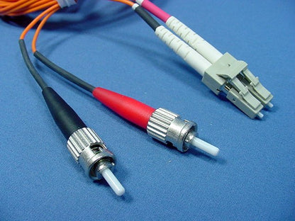 3M Fiber Optic Uplink Multi-Mode Duplex Patch Cable Cord ST LC 50mic 50DTL-M03