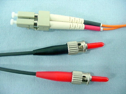 10M Fiber Optic Uplink Multi-Mode Duplex Patch Cable Cord ST LC 50mic 50DTL-M10