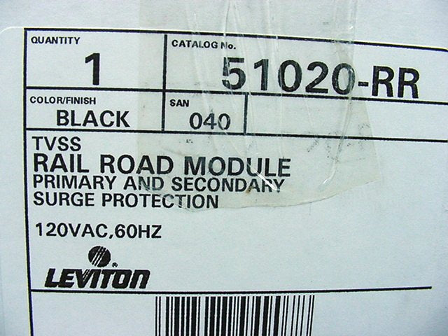Leviton 51020-RR Wired-In Railroad 20A Surge Protector Filter Suppressor 120V