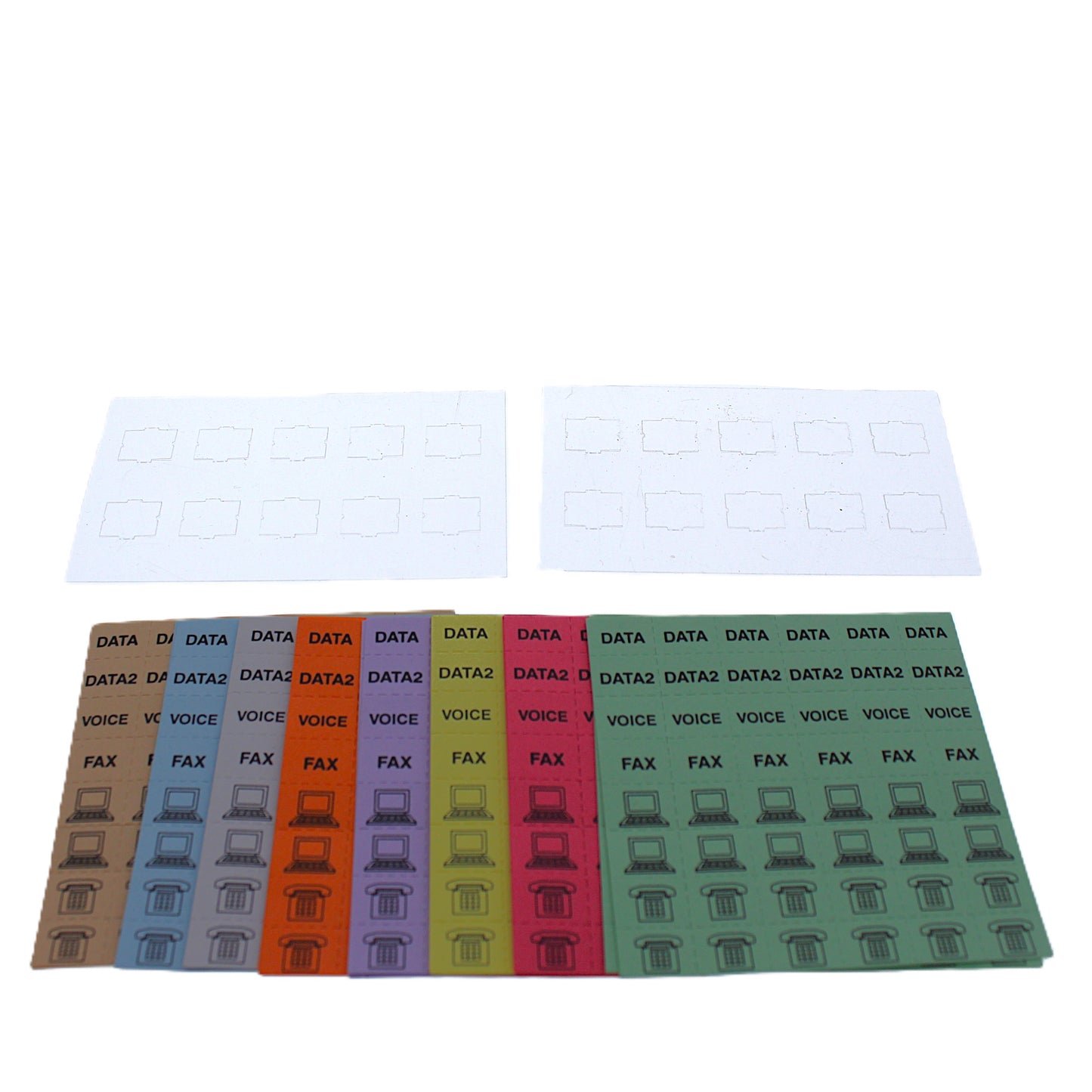 Leviton 51084-CLB QuickPort Shutters and Icons Color Label Kit