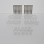 50pk Leviton 51084-ICN Clear Quickport Shutters w/ 95pcs Identification Labels