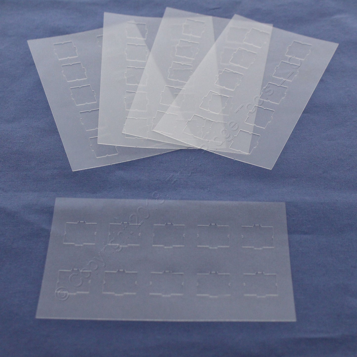 50pk Leviton 51084-ICN Clear Quickport Shutters w/ 95pcs Identification Labels