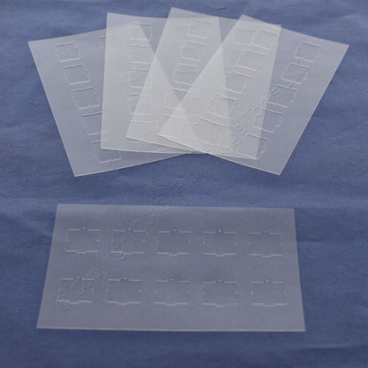 50pk Leviton 51084-ICN Clear Quickport Shutters w/ 95pcs Identification Labels