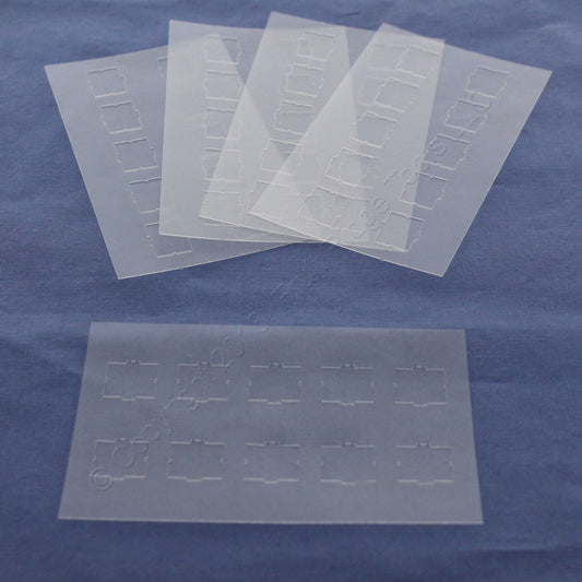50pk Leviton 51084-ICN Clear Quickport Shutters w/ 95pcs Identification Labels